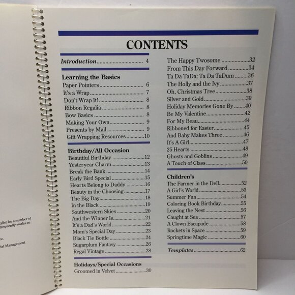 Vintage 2 Book Set Creative Gift Wrapping Fun Easy Finishing Touch 35 Ribbon Bow - Picture 15 of 16